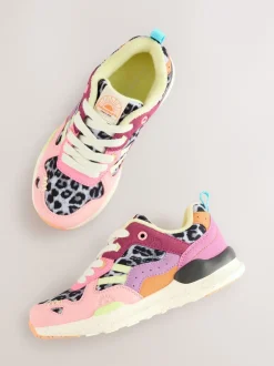 Sneakers*Next - Vetersneakers met kleurvlakken Licht