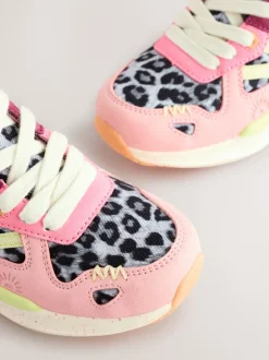Sneakers*Next - Vetersneakers met kleurvlakken Licht