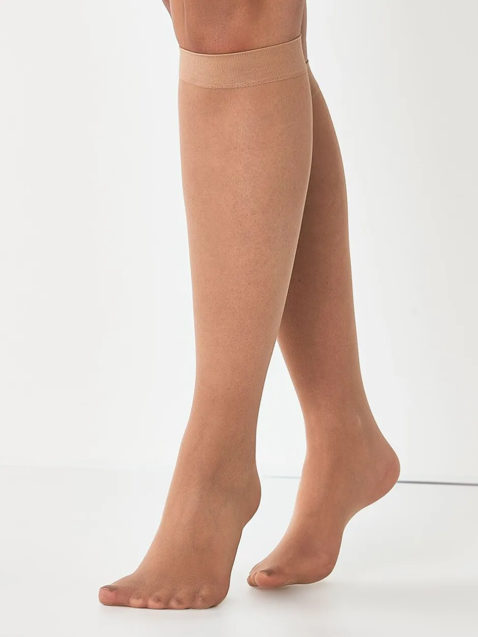 Sokken En Panty's*Next - 20 Denier kniehoge sokken set van 5 Licht beige