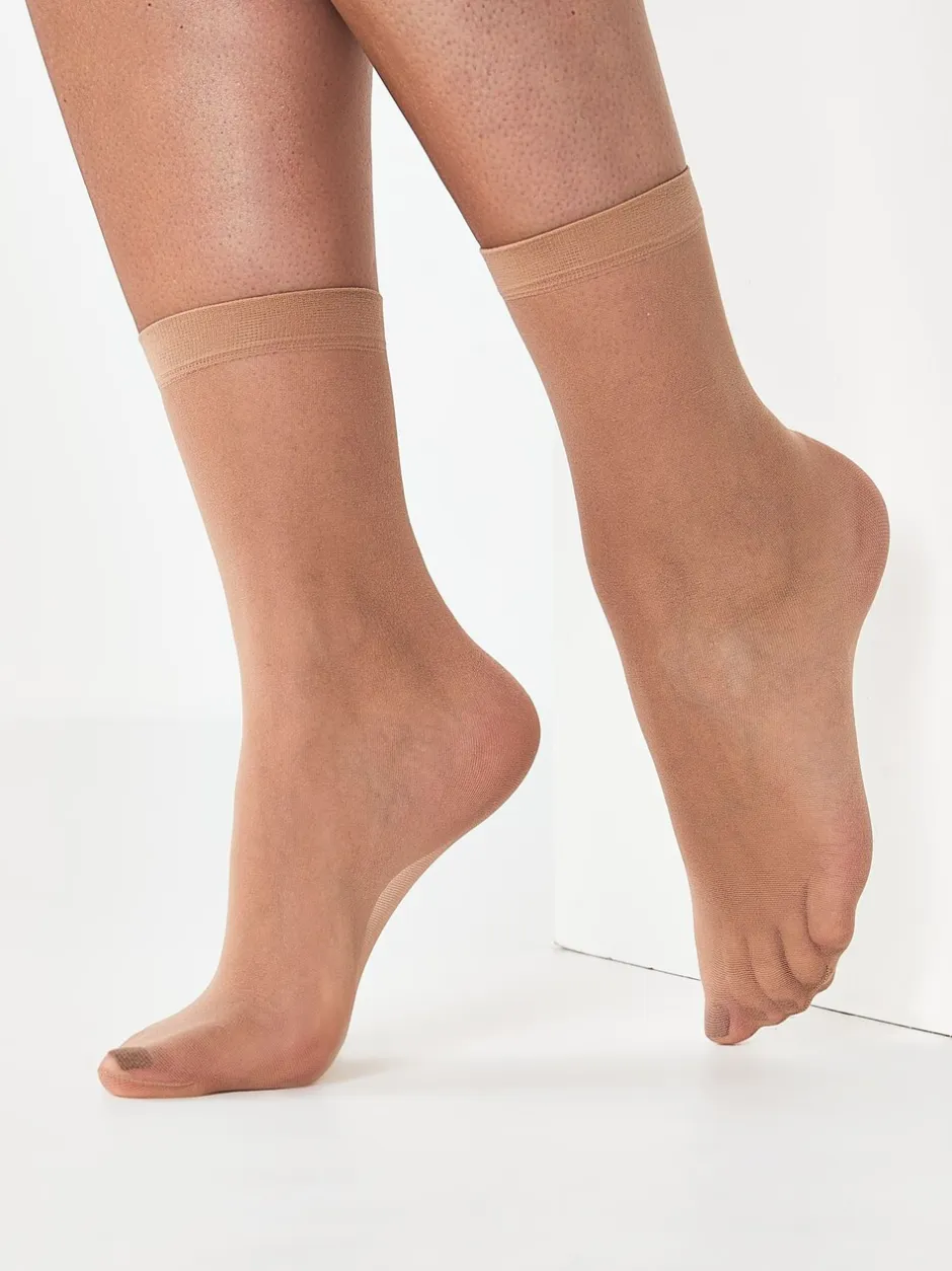 Sokken En Panty's|Next - 5 Paar 20 denier enkelsokken Licht beige