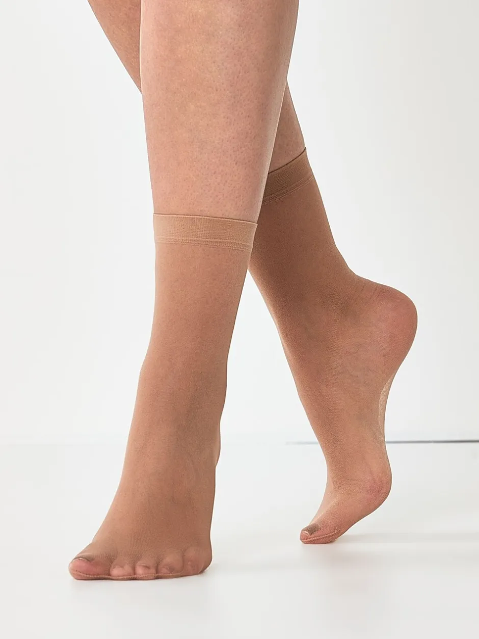 Sokken En Panty's|Next - 5 Paar 20 denier enkelsokken Licht beige