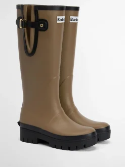 Laarzen|Barbour - ® Leighton Tall Wellington Boots Licht beige