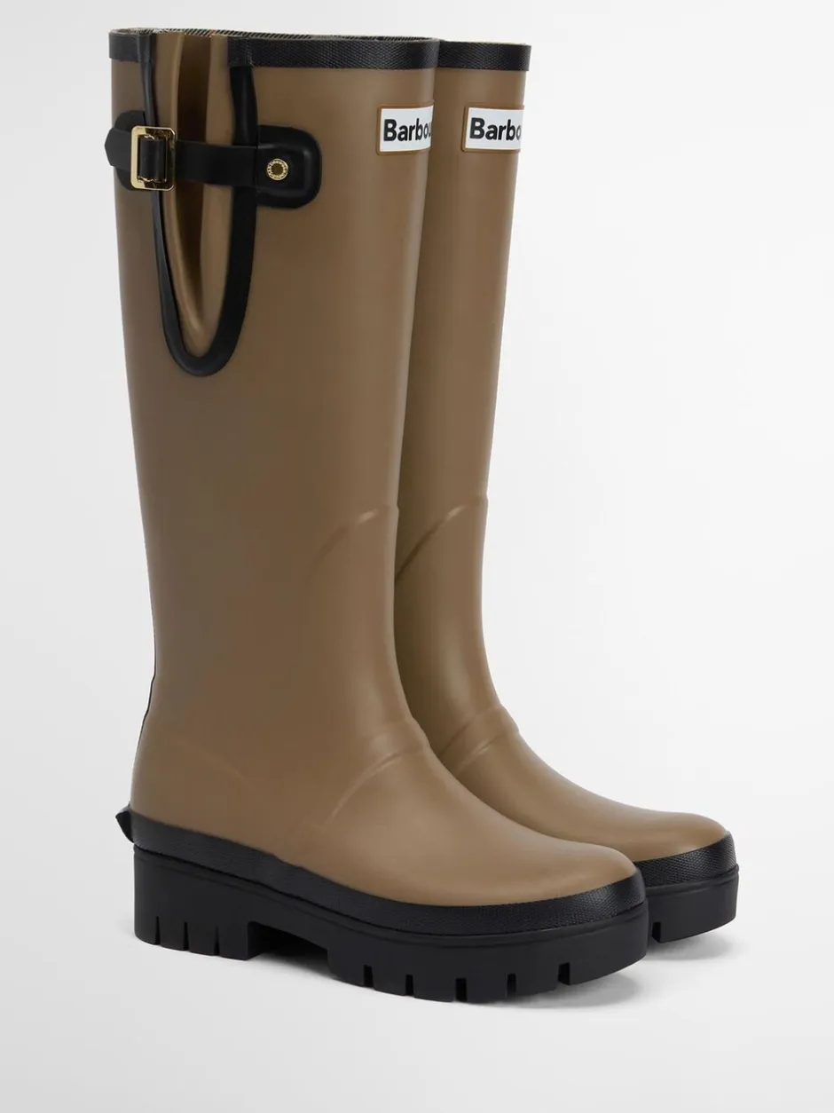 Laarzen|Barbour - ® Leighton Tall Wellington Boots Licht beige