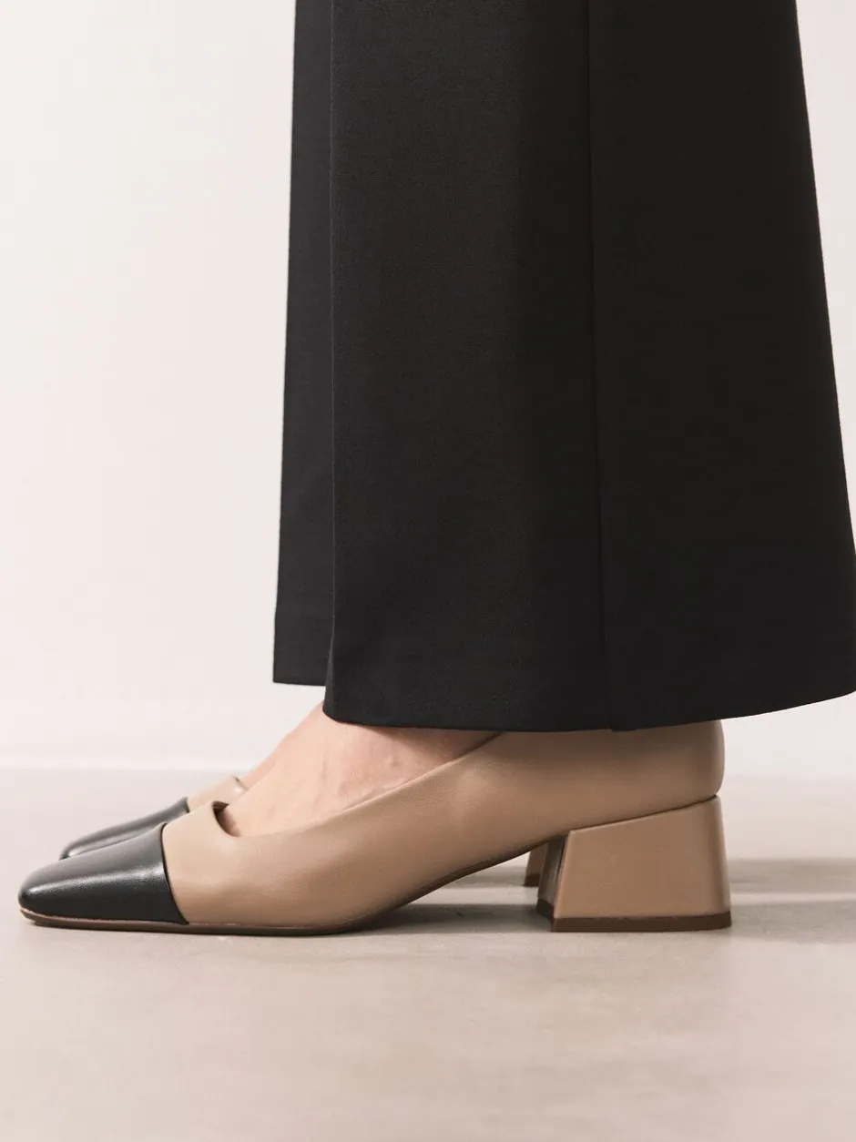 Schoenen Met Hakken|Next - Forever Comfort® Toe Cap Low Block Court Heels Licht beige