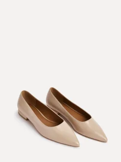 Ruimvallend En Extraruimvallend|Lage Schoenen*Linzi - Wide Fit Compete Pointed Toe Ballet Flat Shoes Licht beige