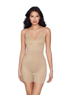 Shapewear|Miraclesuit - Show Stopper Low Back All-In-One Bike Shorts Licht beige