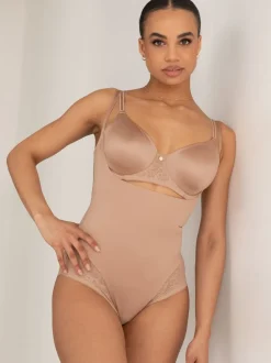 Shapewear*Pour Moi - Effortless Tummy Control Wear Your Own Bra Body Shapewear Licht beige