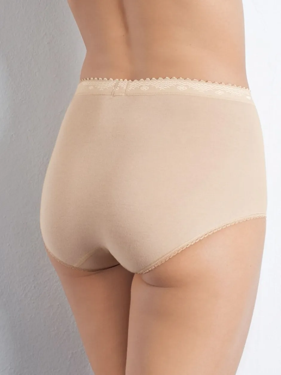 Shapewear|Sloggi - set van 2 buikcorrigerende slips Licht beige