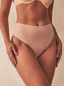 Shapewear|Next - Vormgevend slipje met buikcorrectie van premium katoenmix Licht beige