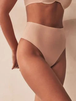 Shapewear*Next - Vormgevend slipje met buikcorrectie van premium katoenmix Licht beige