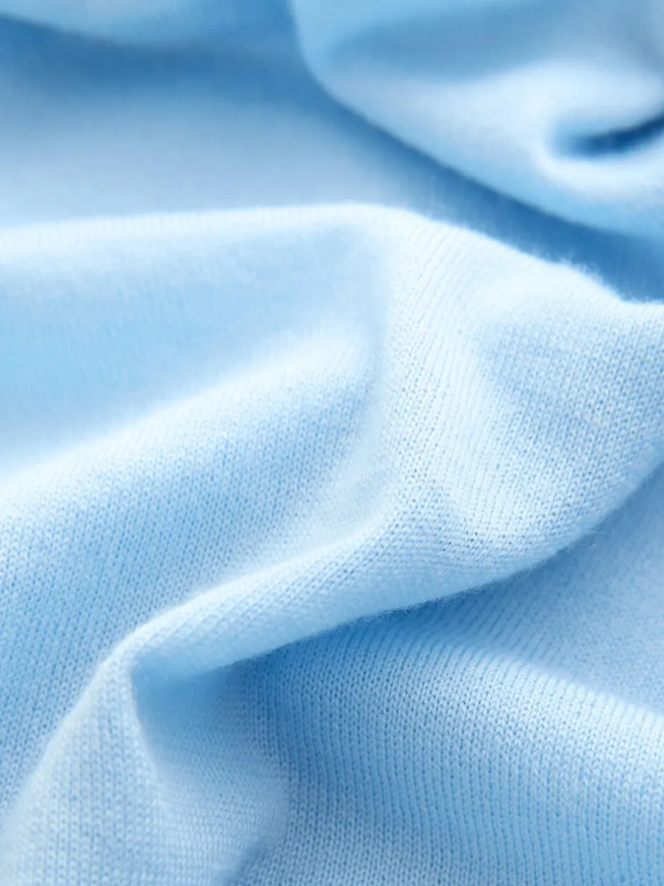 Gebreide Kleding|Next - 100% Merinowollen N.Premium trui met rolkraag Lichtblauw
