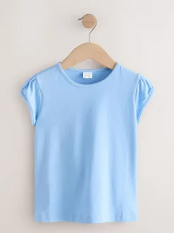 Schoolkleding|T-Shirts*Next Lichtblauw - 2 -pack T-shirts met pofmouwen (3-16jaar)