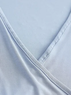 Sportkleding|Next - Active Open Back Soft Touch Top Lichtblauw
