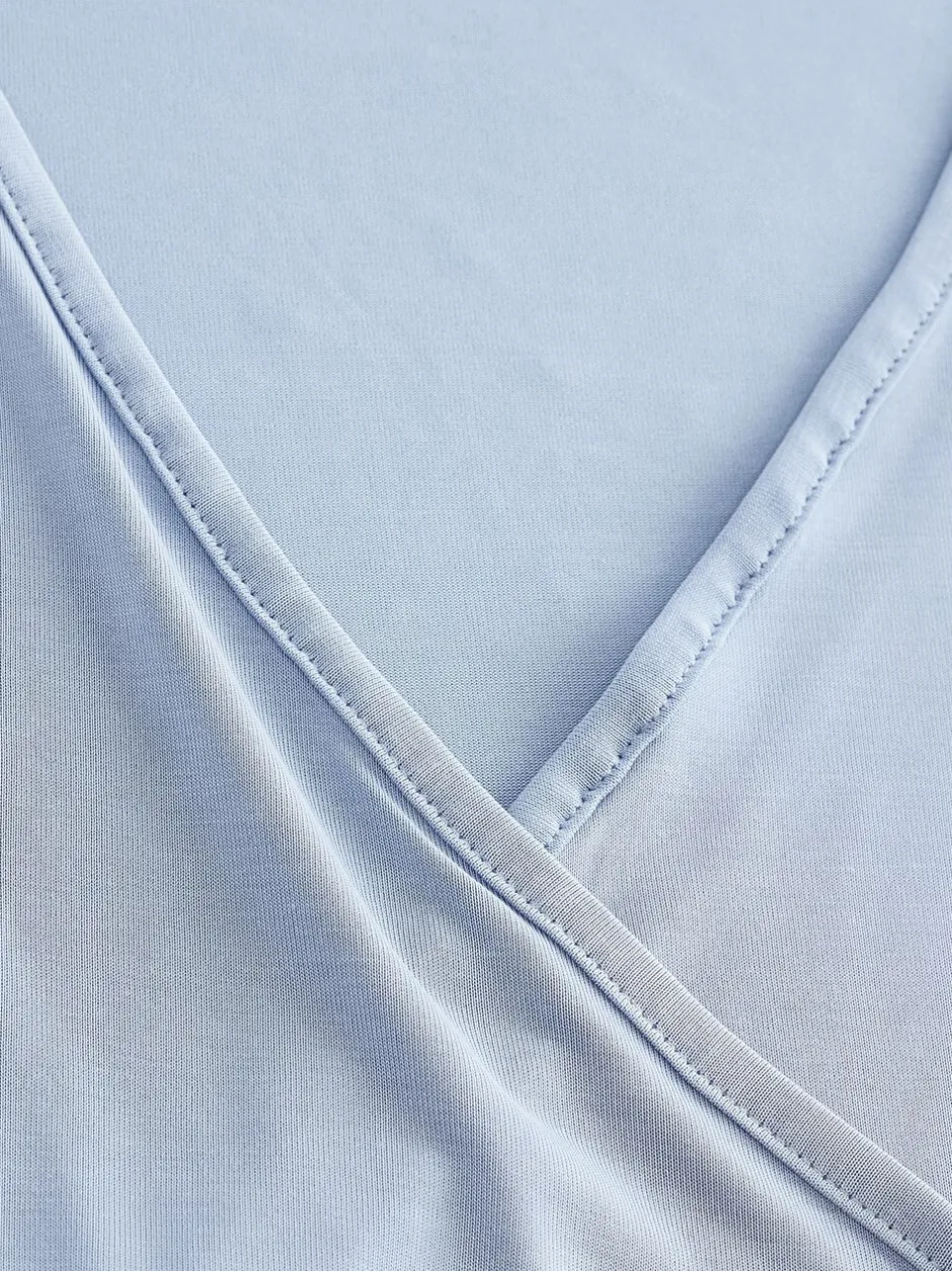 Sportkleding|Next - Active Open Back Soft Touch Top Lichtblauw