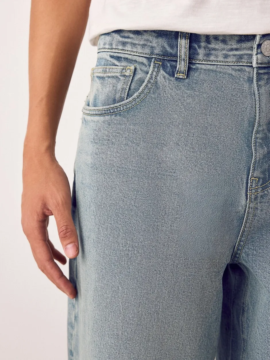 Jeans*Next - Barrel Fit - Vintage wash denim jeans Lichtblauw