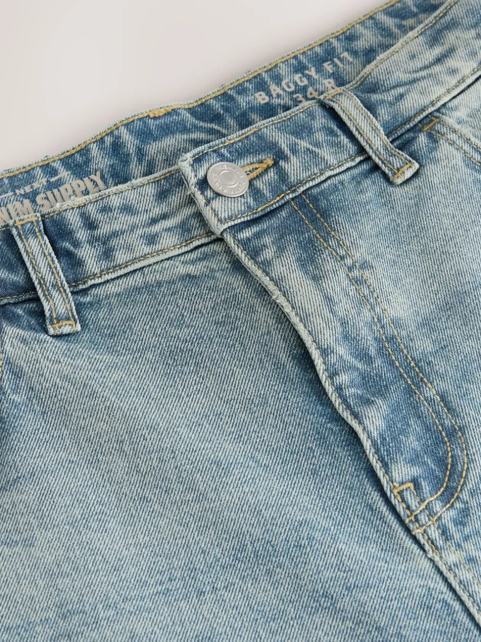 Jeans*Next - Barrel Fit - Vintage wash denim jeans Lichtblauw