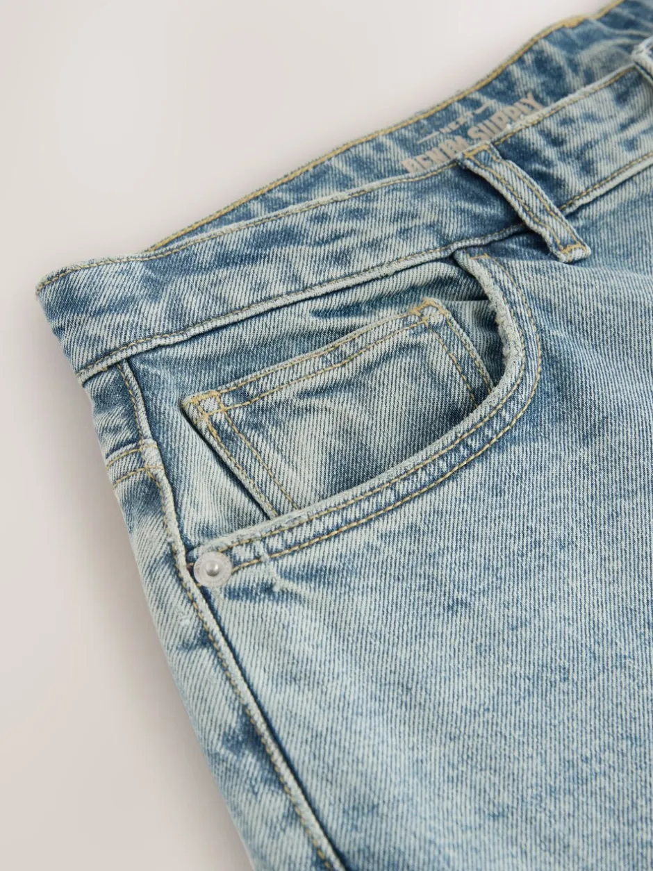 Jeans*Next - Barrel Fit - Vintage wash denim jeans Lichtblauw