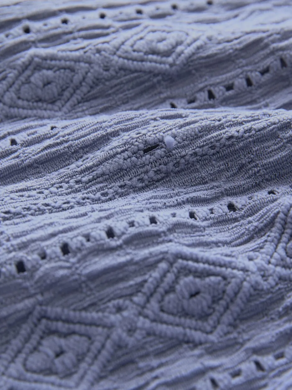 Shorts|Next Lichtblauw - Broderie vakantieshorts