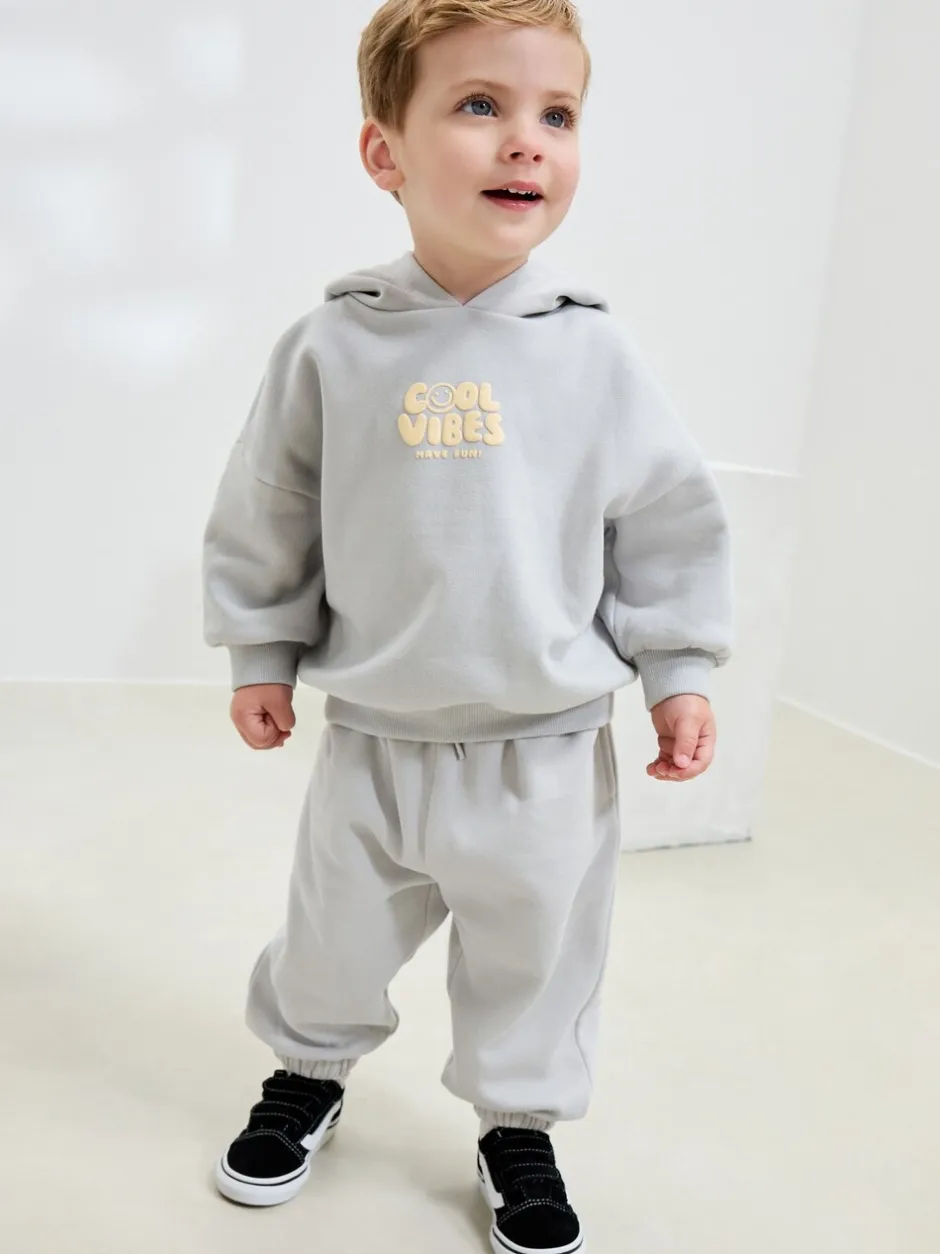 Sets En Combisets|Truien En Breisels*Next - Cool Vibes Printed Hoodie and Joggers Set (3mths-7yrs) Lichtblauw