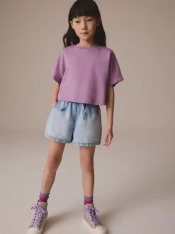 Shorts En Rokken|Next - Denim short (3-16 jr) Lichtblauw