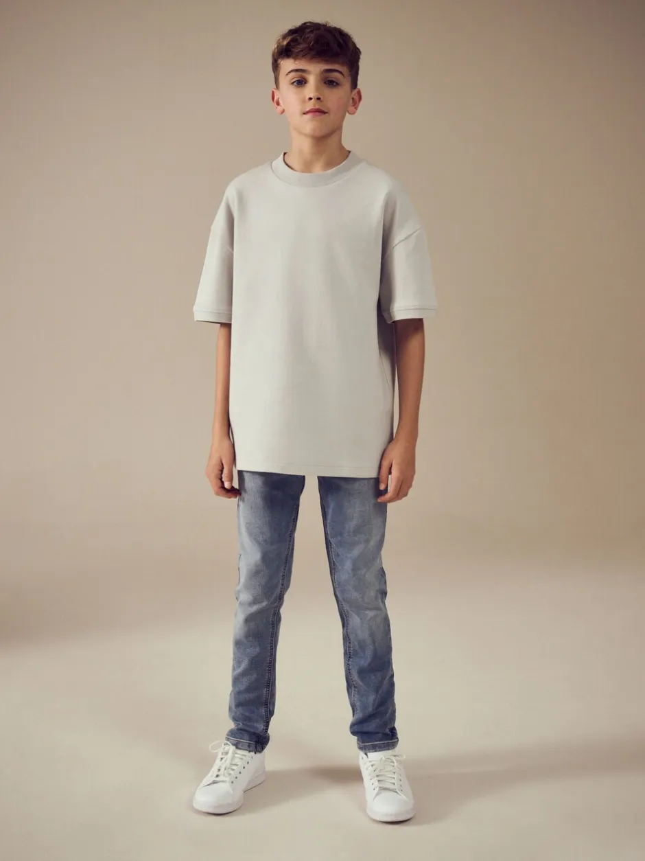 Jeans*Next - Jeans met stretch en elastische taille (3-16 jr) Lichtblauw
