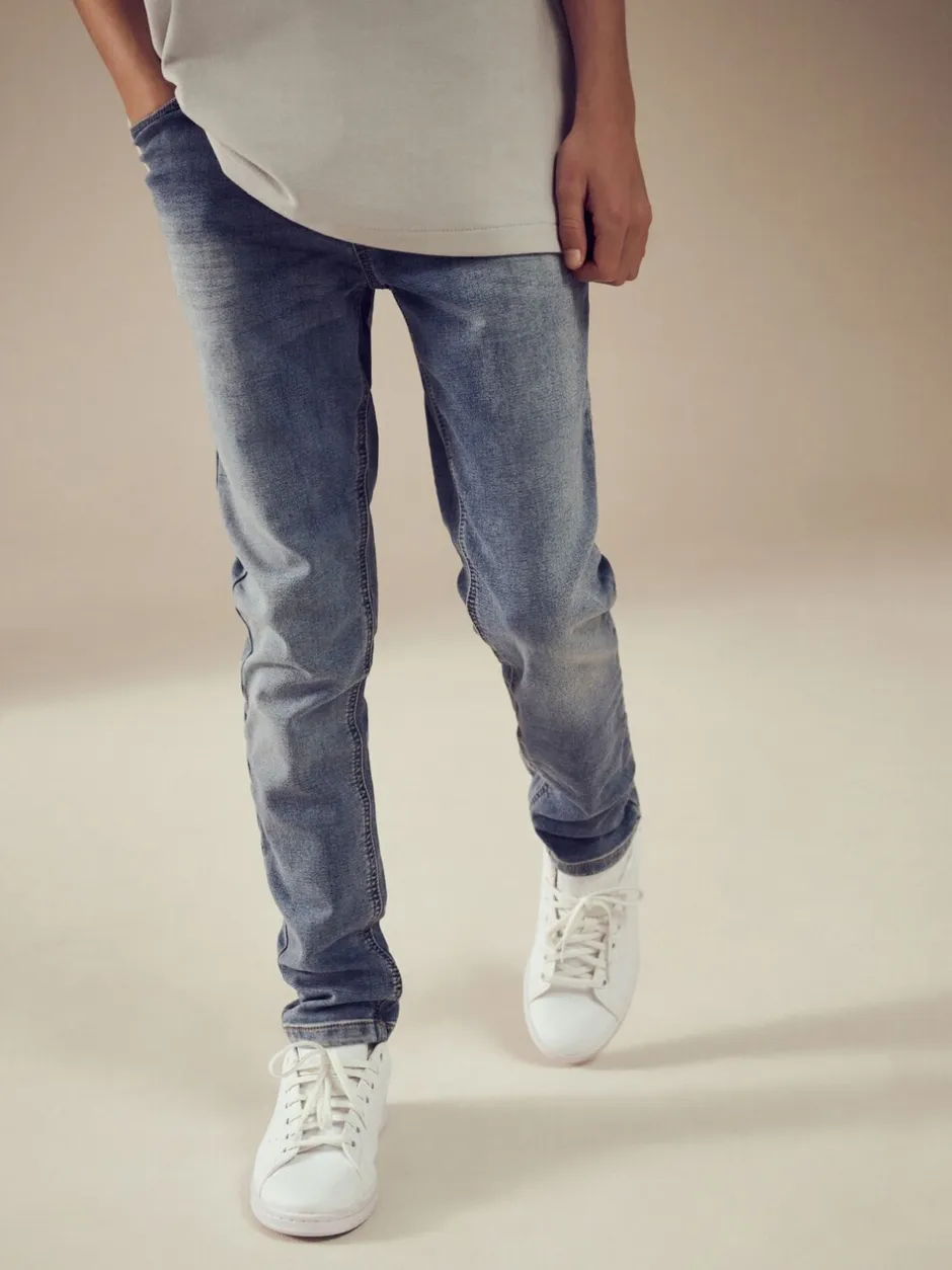 Jeans*Next - Jeans met stretch en elastische taille (3-16 jr) Lichtblauw