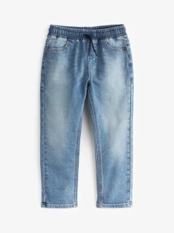 Jeans|Next - Jeans met stretch en elastische taille (3-16 jr) Lichtblauw