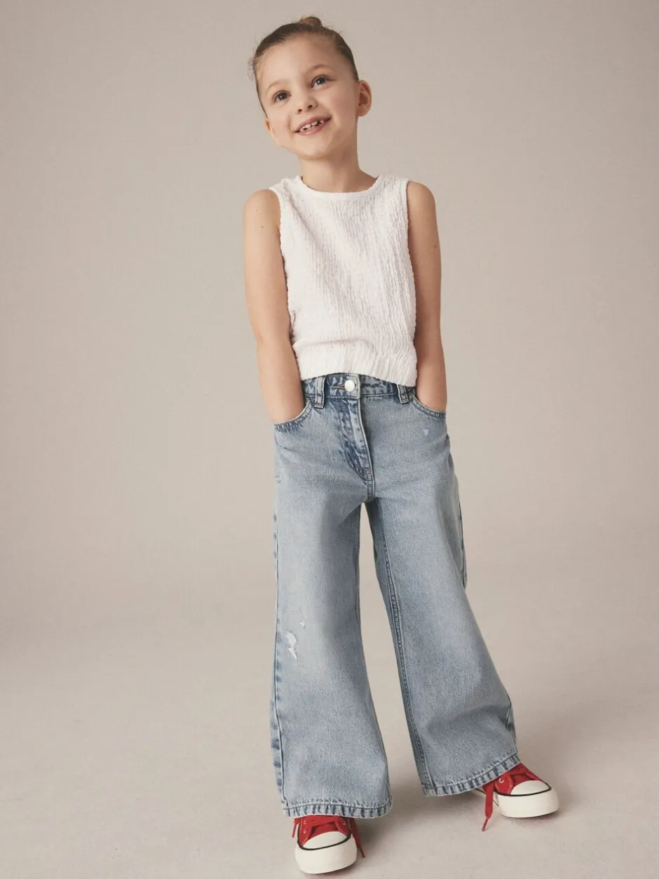 Jeans*Next Lichtblauw - Jeans met wijde pijpen (3-16 jr)