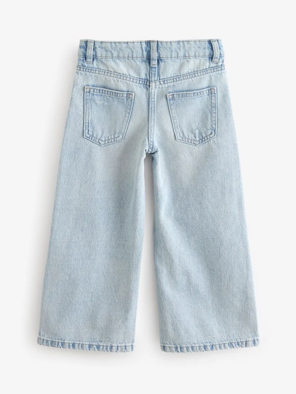 Jeans*Next Lichtblauw - Jeans met wijde pijpen (3-16 jr)