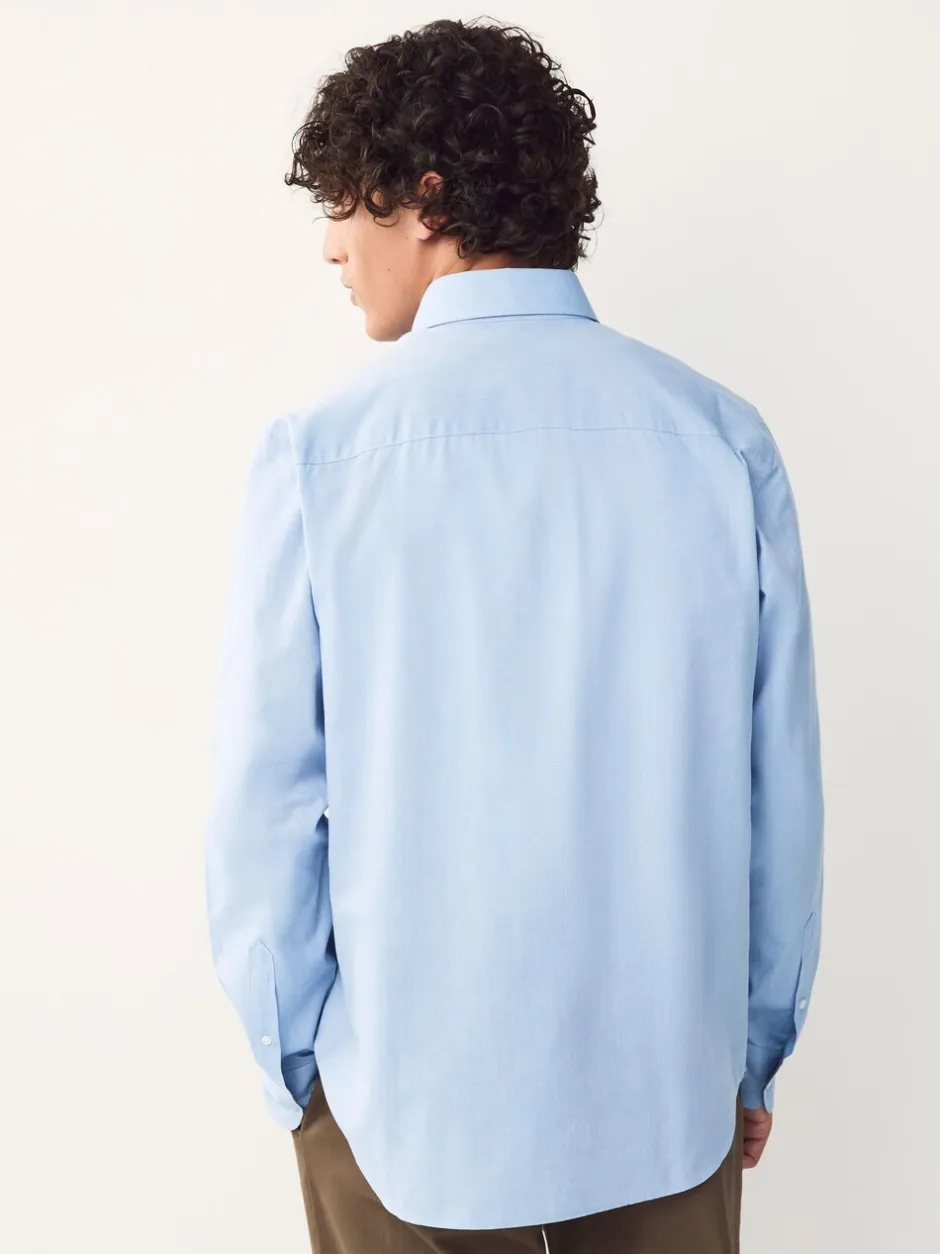 Formele Overhemden|Shirts|Next Lichtblauw - Normale Pasvorm - Gemakkelijk te strijken Oxford overhemd met doorlopende knopen