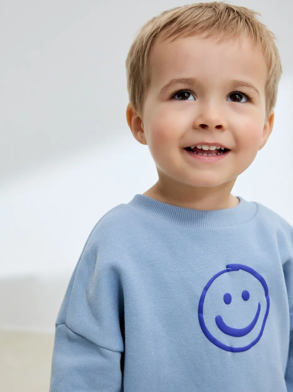 Joggingbroeken|Sweaters En Hoody´S*Next - Printed Crew Neck Sweat Top & Joggers Set (3mths-7yrs) Lichtblauw
