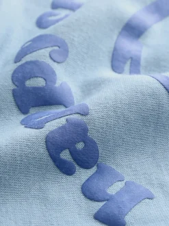 Joggingbroeken|Sweaters En Hoody´S*Next - Printed Crew Neck Sweat Top & Joggers Set (3mths-7yrs) Lichtblauw