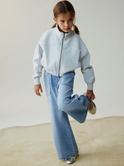 Jeans|Next Lichtblauw - Pullon Wide Leg Trousers (3-16yrs)