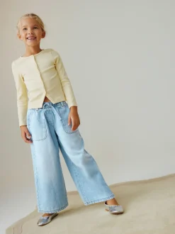 Jeans|Next Lichtblauw - Pullon Wide Leg Jeans (3-16yrs)