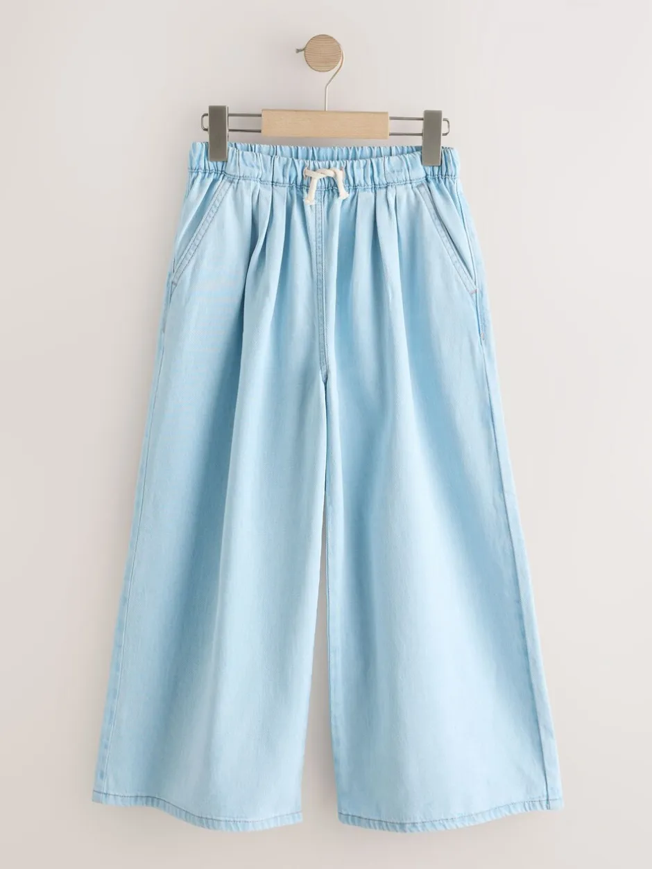 Jeans|Next Lichtblauw - Pullon Wide Leg Jeans (3-16yrs)