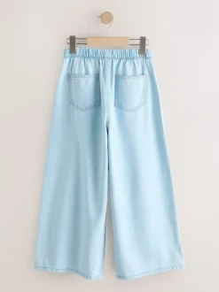 Jeans|Next Lichtblauw - Pullon Wide Leg Jeans (3-16yrs)