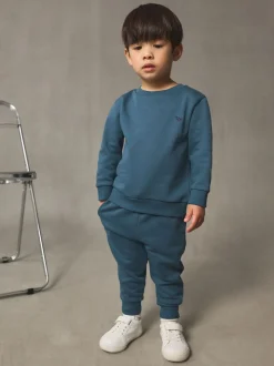 Truien En Breisels|Sets En Combisets|Next Lichtblauw - Set met sweatshirt en joggingbroek (3mnd-7jr)
