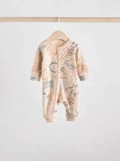 Multipacks|Babypakjes En Babypyjama's*Next - Set van 3 baby pyjama's zonder voetjes met tweewegrits van katoen (0mnd-3jr) Lichtblauw