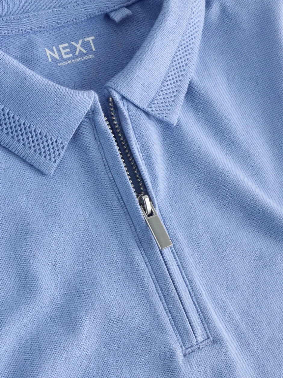 Shorts|Next - Short Sleeve Polo Shirt and Shorts Set (3-16yrs) Lichtblauw