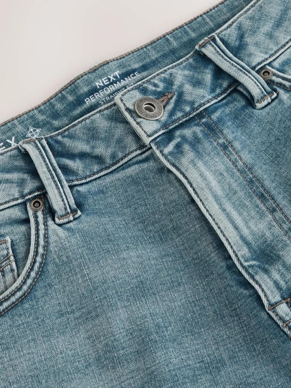 Jeans*Next Lichtblauw - Straight fit - Motionflex jeans