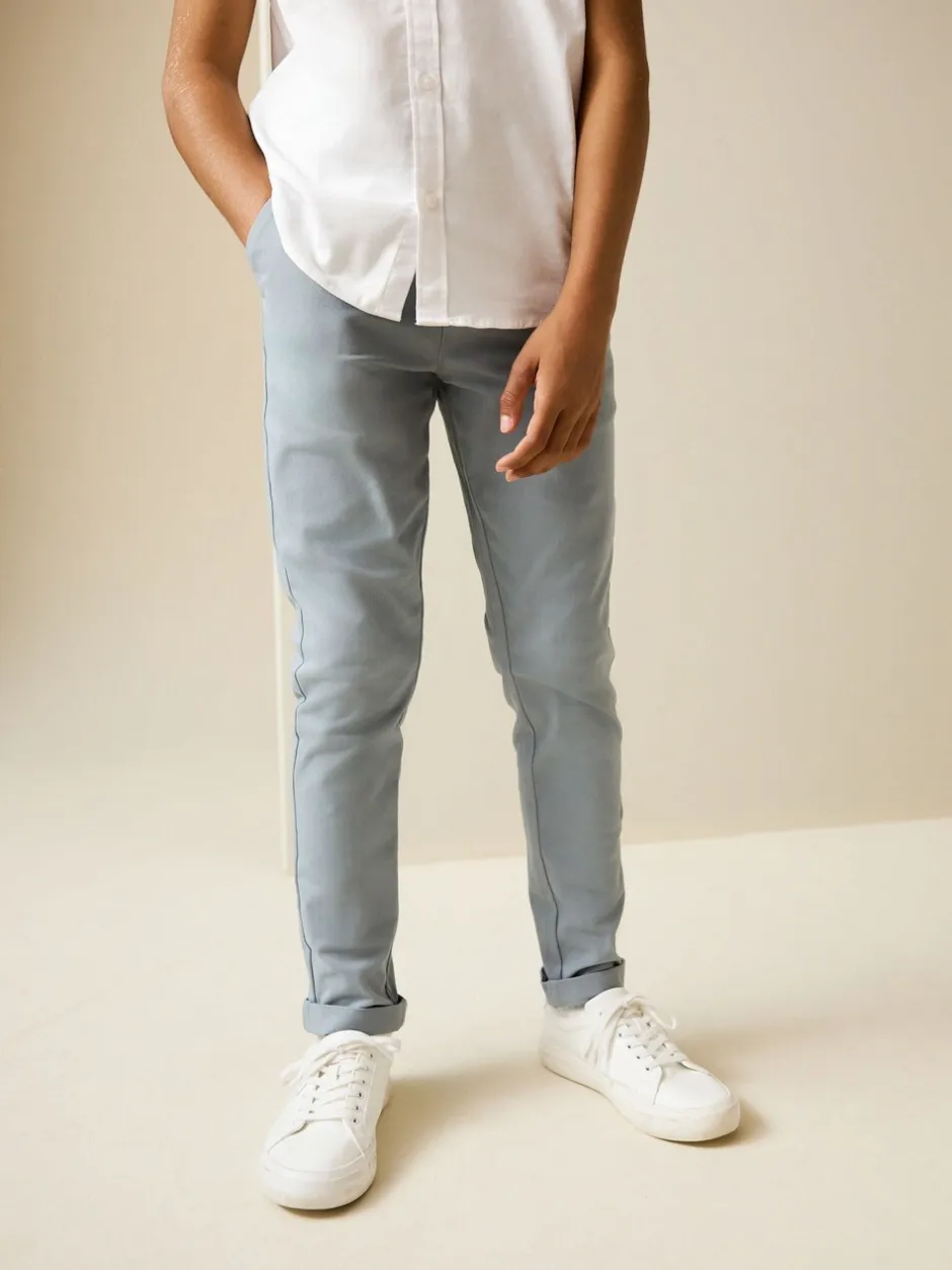 Broeken En Chino's|Next Lichtblauw - Stretchy chino's (3-17jr)