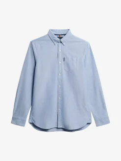 Shirts*Superdry - Essentials Oxford Shirt Lichtblauw