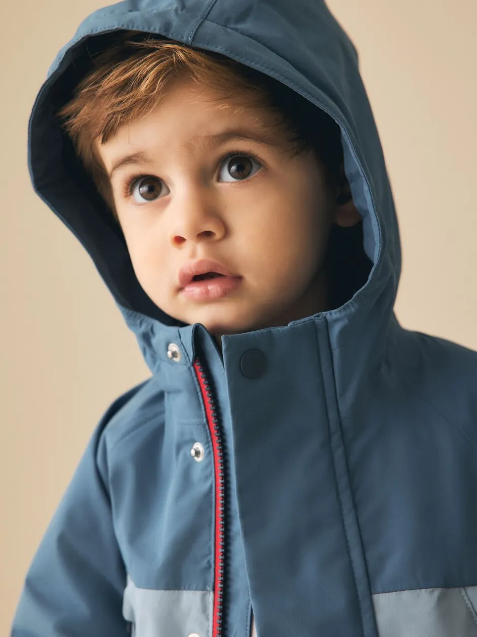 Jassen, Jacks En Kinderwagenpakjes|Jassen En Jacks*Next - Waterproof Fleece Lined Anorak (3mths-7yrs) Lichtblauw