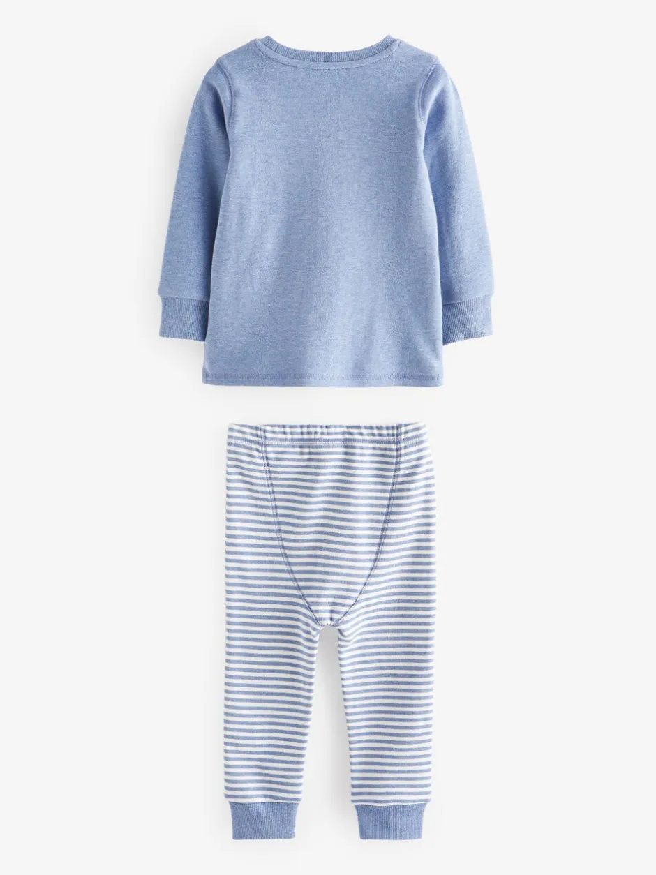 Pyjama's|Nachtkleding En Pyjama's*Next - Verpakking van 3 knusse pyjama's (9mnd-6jr) Lichtblauw met beer