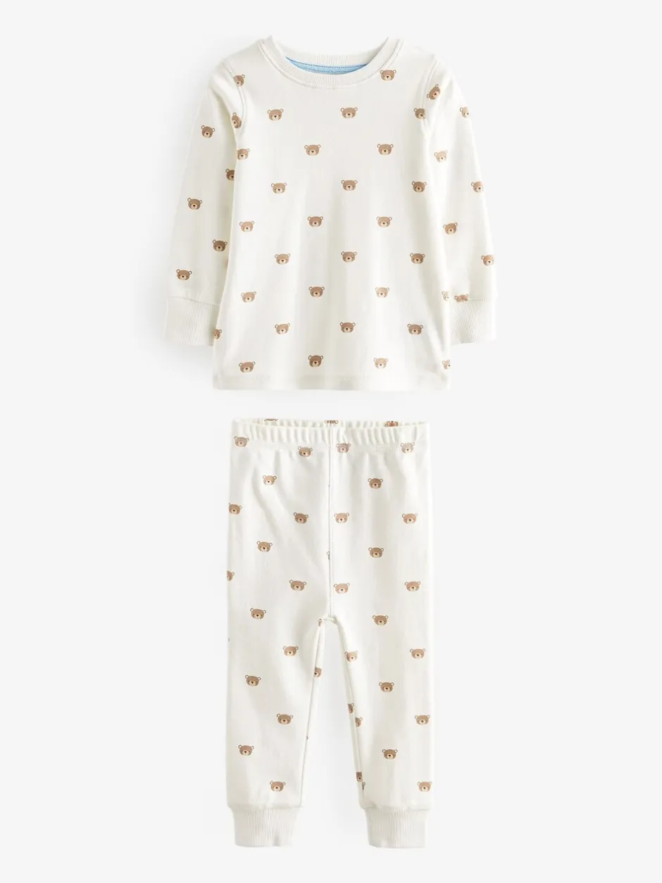 Pyjama's|Nachtkleding En Pyjama's*Next - Verpakking van 3 knusse pyjama's (9mnd-6jr) Lichtblauw met beer