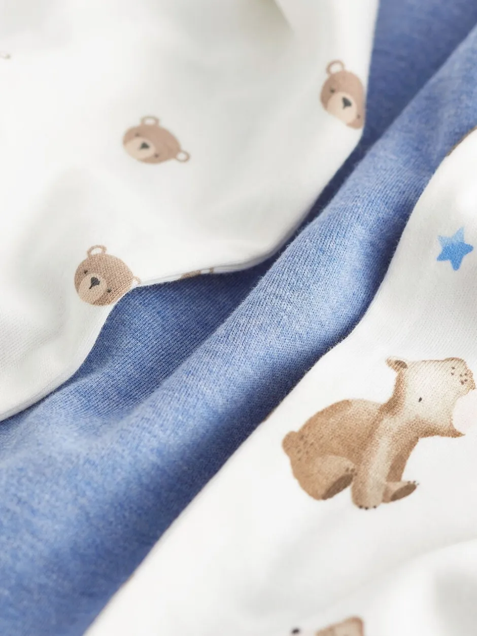 Pyjama's|Nachtkleding En Pyjama's*Next - Verpakking van 3 knusse pyjama's (9mnd-6jr) Lichtblauw met beer