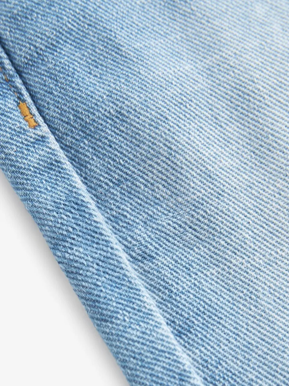 Jeans En Joggingbroeken|Jeans|Next Lichtblauwe denim - Jeans met geplooide voorkant (3mnd-7jr)