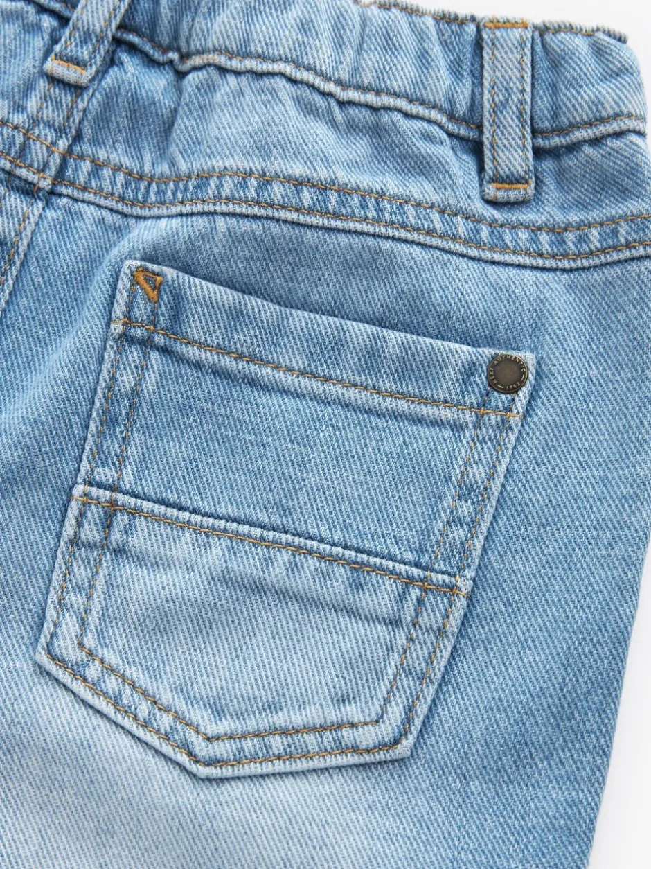 Jeans En Joggingbroeken|Jeans|Next Lichtblauwe denim - Jeans met geplooide voorkant (3mnd-7jr)