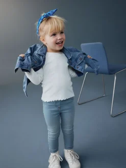 Jeans En Joggingbroeken|Jeans|Next - Jegging met elastische taille (3 mnd-7 jr) Lichtblauwe denim