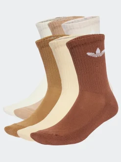 Sokken|Sokken*adidas Lichtbruin - Originals verpakking van 6 Trefoil enkelsokken